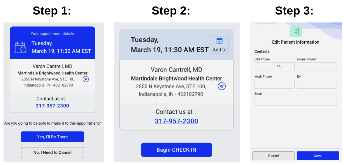 Healow Check In Steps